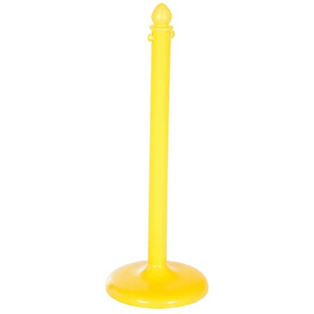 Vestil Yellow Plastic Barricade, Floor Mounting, Plastic, 38.5 Height, 14 Length, 12, Yellow PCB-Y-F